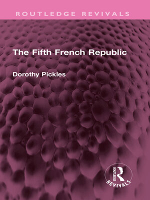 cover image of The Fifth French Republic